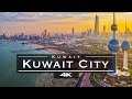 Kuwait city kuwait   by drone 4k     