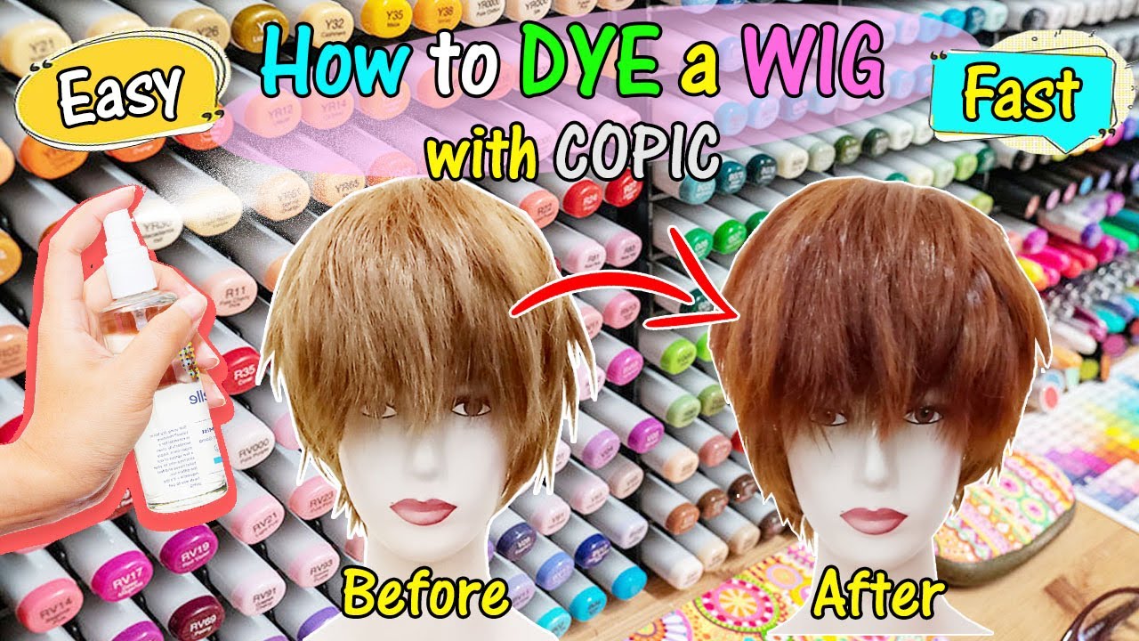 HOW TO DYE A WIG with COPIC YouTube