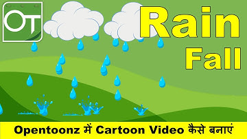 How to Create Rain Fall Animation in OpenToonz | Rain Fall Animation Step-by-Step