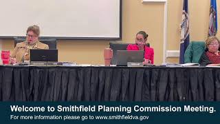 Smithfield Planning Commission Meeting for 25