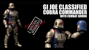 COBRA COMMANDER Evolves! GI Joe Classified Combat Armor SPOTLIGHT + Epic Display Ideas - FULL REVIEW