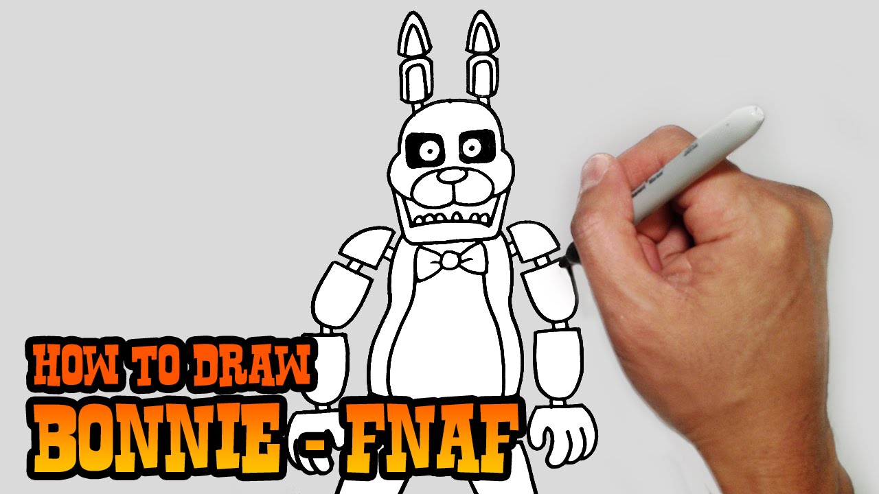 How to DRAW BONNIE - Five Nights at Freddy's - [ How to DRAW FNAF  Characters ] Drawing Tutorial 