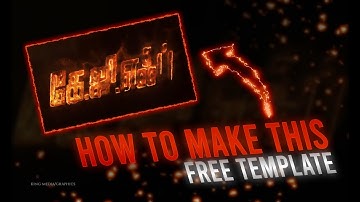 KGF chapter 2 title card making after effects. Free template with tutorial