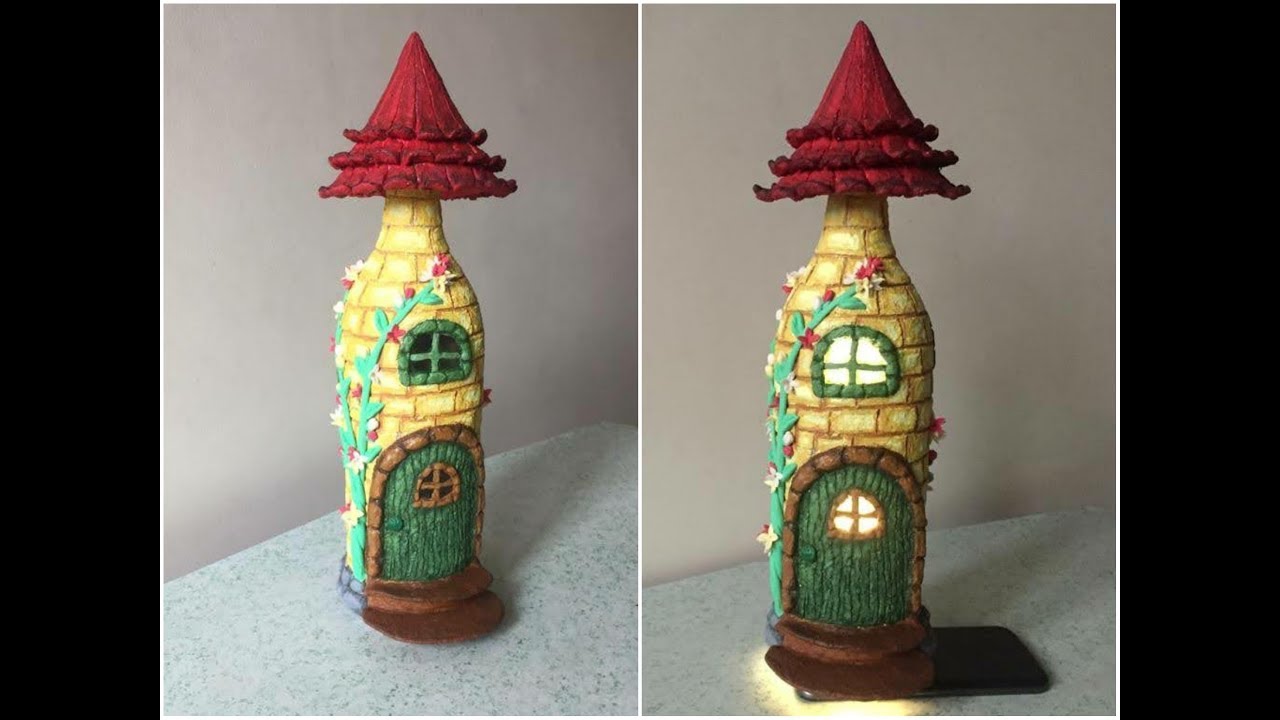 A Fairy House Made from an Old Bottle - Simple Practical Beautiful