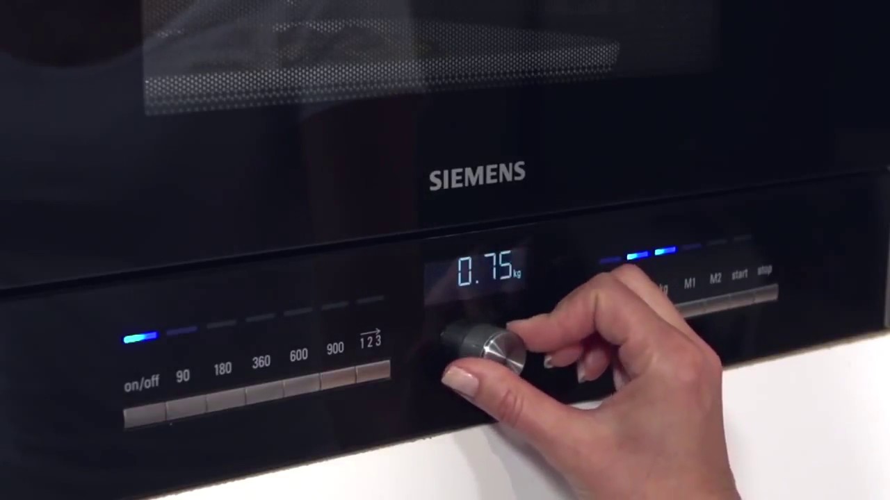 Встраиваемая микроволновая печь Siemens - YouTube