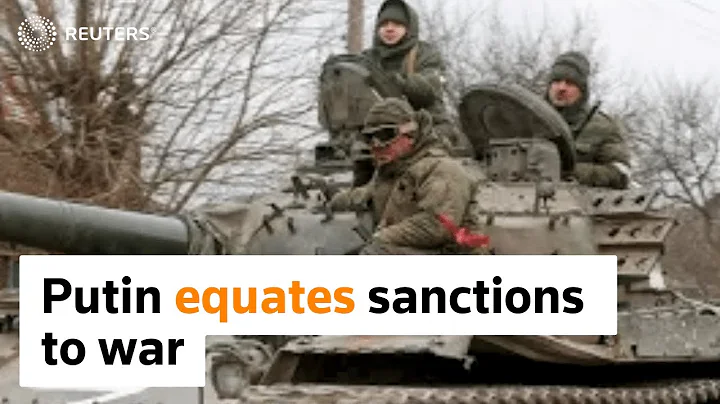 Putin compares sanctions to war, assault traps civilians