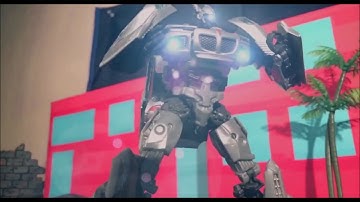 Transformers Jazz vs Brawl stop motion