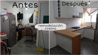 Remodelación cocina pequeña 2X2|Casa Infonavit 