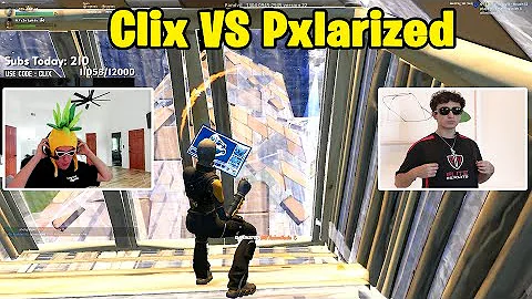 Clix VS Pxlarized 2v2 TOXIC Fights w/ Khanada & EpikWhale!