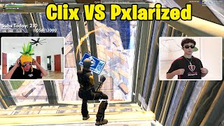 Clix VS Pxlarized 2v2 TOXIC Fights w/ Khanada & EpikWhale!