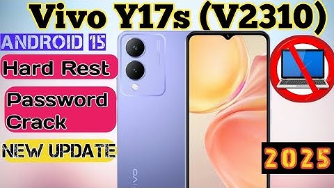 Vivo Y17s hard reset / Vivo Y17s Vivo factory reset | Vivo Y17s password crack