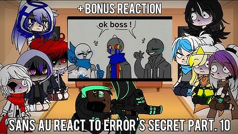 Sans AU react to Error