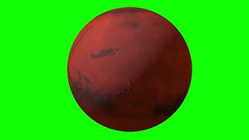 Mars Spinning in 4k -  GREEN SCREEN [FREE USE]