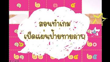 สอนทำเกมเปิดแผ่นป้ายทายภาพ ใน powerpoint | มีไฟล์แก้ได้เลยง่ายที่สุดในโลก