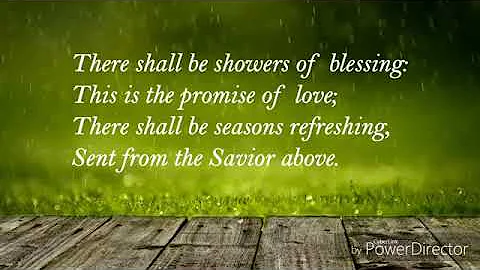 There shall be showers of blessings.song and lyrics | Christmas song and corals