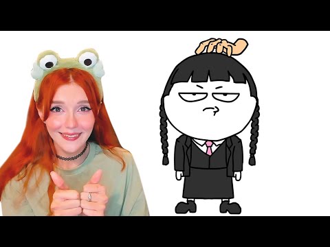 Добряк - Уэнсдэй - Мульт Обзор Реакция на Dobryak