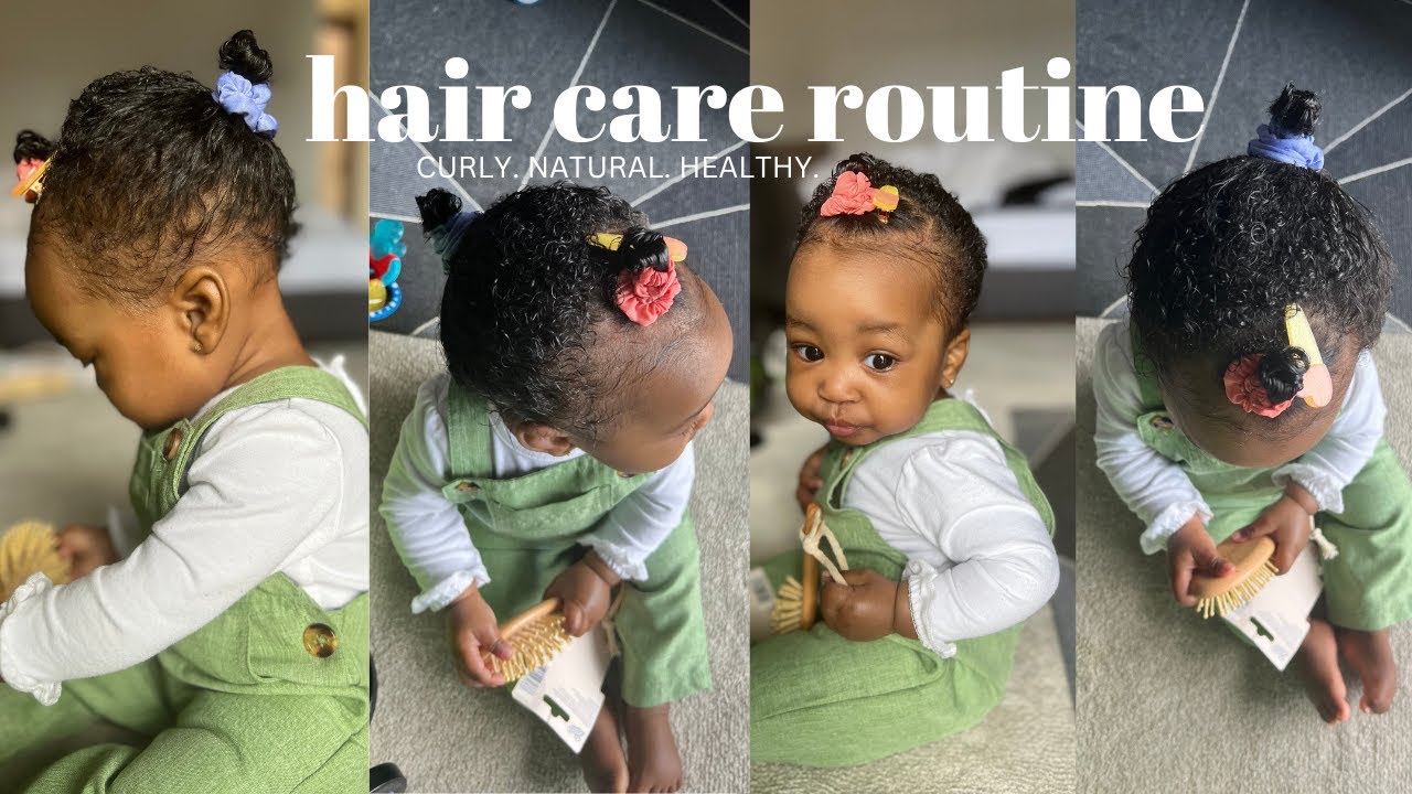 baby hair care routine 7 months old baby natural hair wash day YouTube