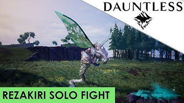 Dauntless - How To Solo Kill Rezakiri Guide and Commentary Walkthrough [OUTDATED]