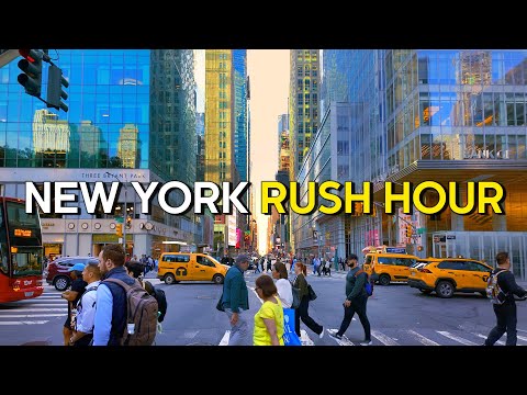 I Ny - Walks And The City, Manhattan Rush Hour, Walking Tour 4K
