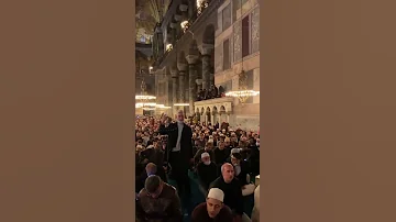 اللهم صلي وسلم على سيدنا محمد من مسجد ايا صوفيا اسطنبول 