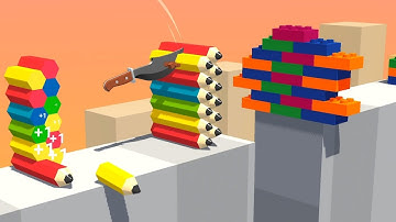 Slice it all! Very satisfying and relaxing ASMR slicing game | I play All Levels