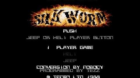 ATARI XL / XE =+ SILK WORM += TEST 1