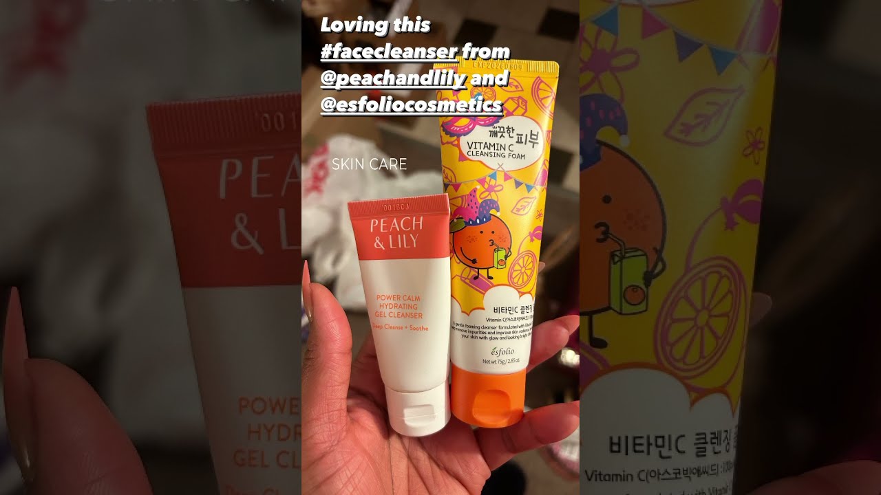 Fabulous Peach Lily And Esfolio Face Cleansers