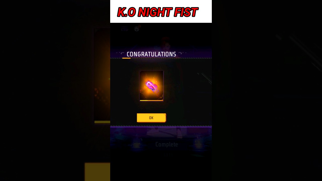 🤡K.O Night Fist buy in Free Fire 