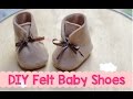 DIY Felt Baby Boots Shoes - Membuat Sepatu Boot Bayi