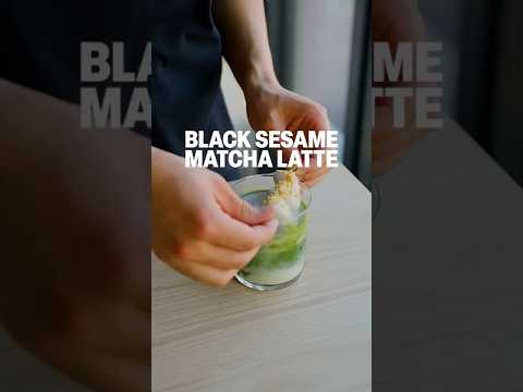 How To Make A Black Sesame Matcha Latte