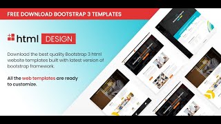 Latest 2019 Bootstrap 3 Templates Video