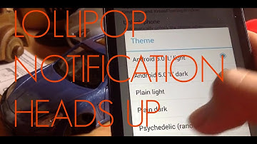 Lollipop notification heads up on any android
