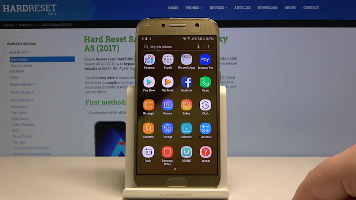 How to Reset App Preferences on SAMSUNG Galaxy A5 (2017)