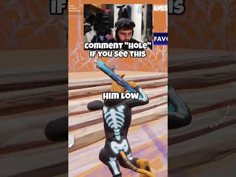 DONT GET SNIPED IN THE HOLE! = $1000 🎯💰 #shorts #fortnitechallenges #fortnite #gaming #funny