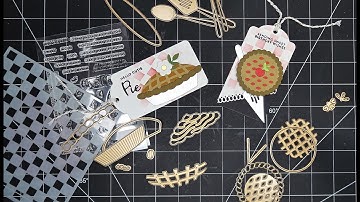 Spellbinders Pie Perfection by Tina Smith Collection Review Tutorial! So Adorable!!