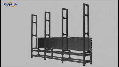 How to Install EagerLED 960x480mm Indoor Front Service HD LED Display on Steel Structure?