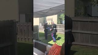 Toni Azures Celebration of Life - Marine Flag ceremony