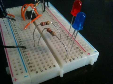 Alternating led flasher with 555 ic - YouTube circuit diagram 555 timer astable 