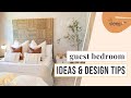 SIMPLE GUEST ROOM DECORATING IDEAS // guest bedroom ideas budget