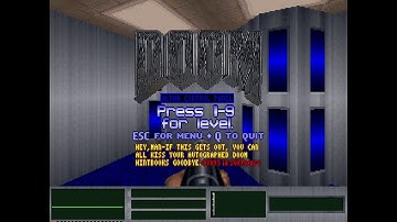 Doom alpha version (2 April 1993) PC game @ 486DX2 66