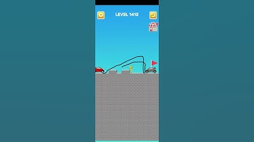 Draw Bridge puzzle level 1412 #game #gameplay #games #gaming #drawing #trending #draw #shorts #short