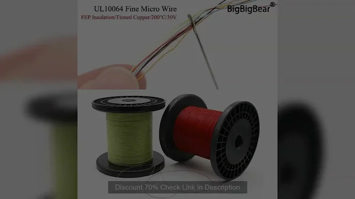 10M/100M UL10064 FEP Wire 40/36/34/32/30/28/26AWG PTFE Plastic Ultra Fine Micro Litz Wires Solder Hi