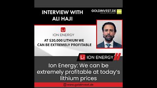ION "Can be Extremely Profitable at Today's #Lithium Prices" - @GOLDINVEST