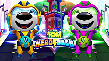 Talking Tom Hero Dash - 2x Hero Hank - Gameplay, Android - Lilu