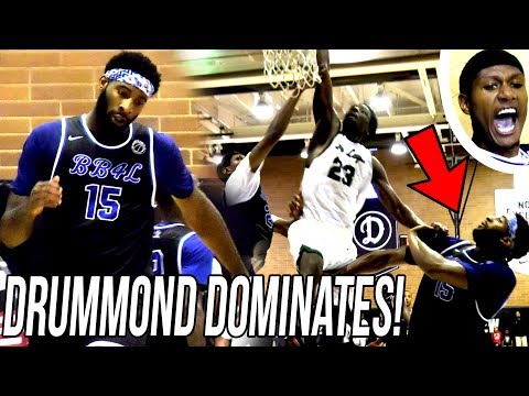 Andre Drummond DOMINATES in CLOSE FINISH at Drew League! STARTS SKIPPING AROUND LOL