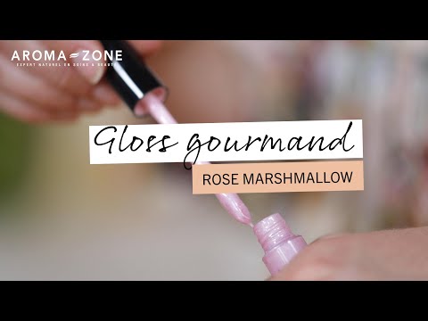 Gloss gourmand pour petites filles rose marshmallows - Aroma-Zone