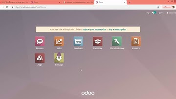 สมัครใช้ odoo อบรมERP