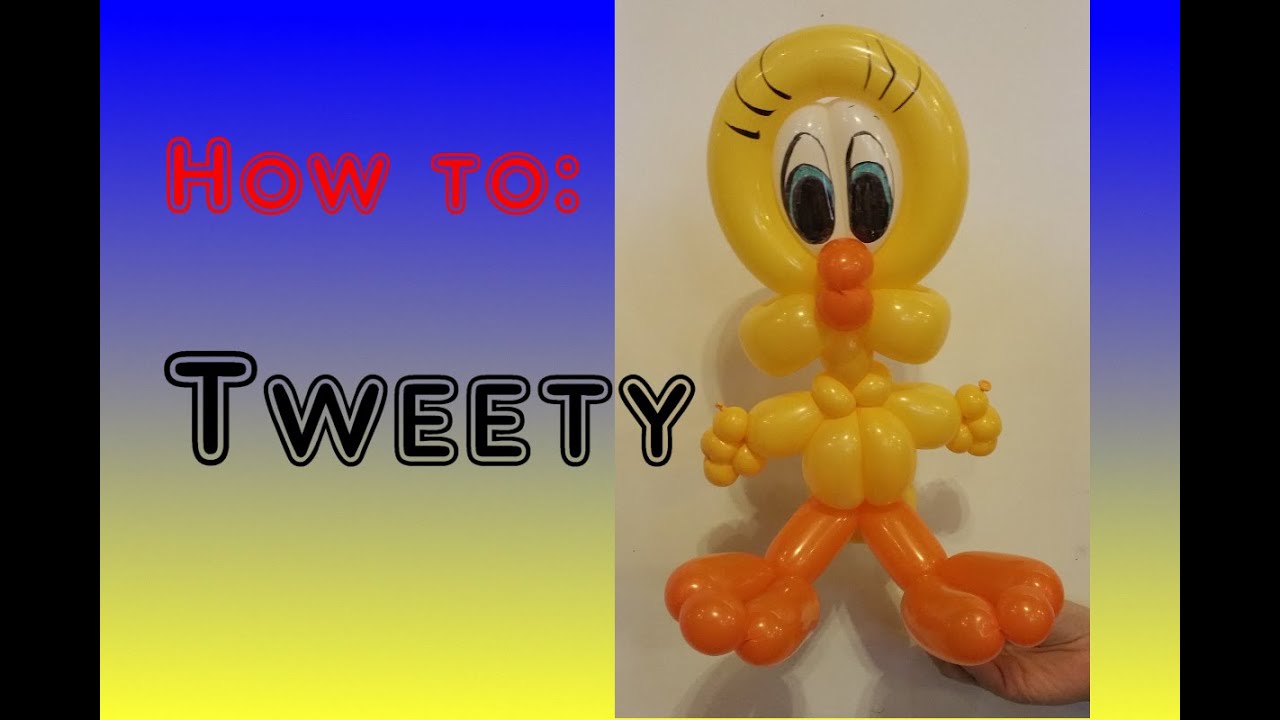 How to Tweety Balloon Sculpture YouTube