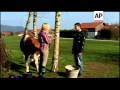 A 15-year-old German girl could not have a horse, so she trained one of her family's cows to become