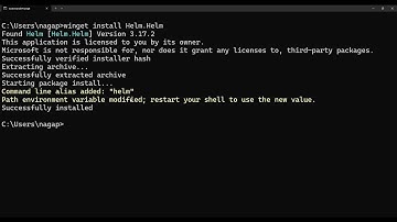 Helm installation in Windows